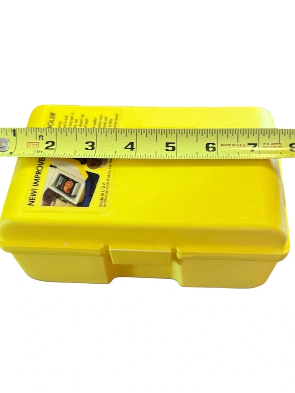 Vintage Clik Cooler Yellow Mini Juice Box Insulated Food Container